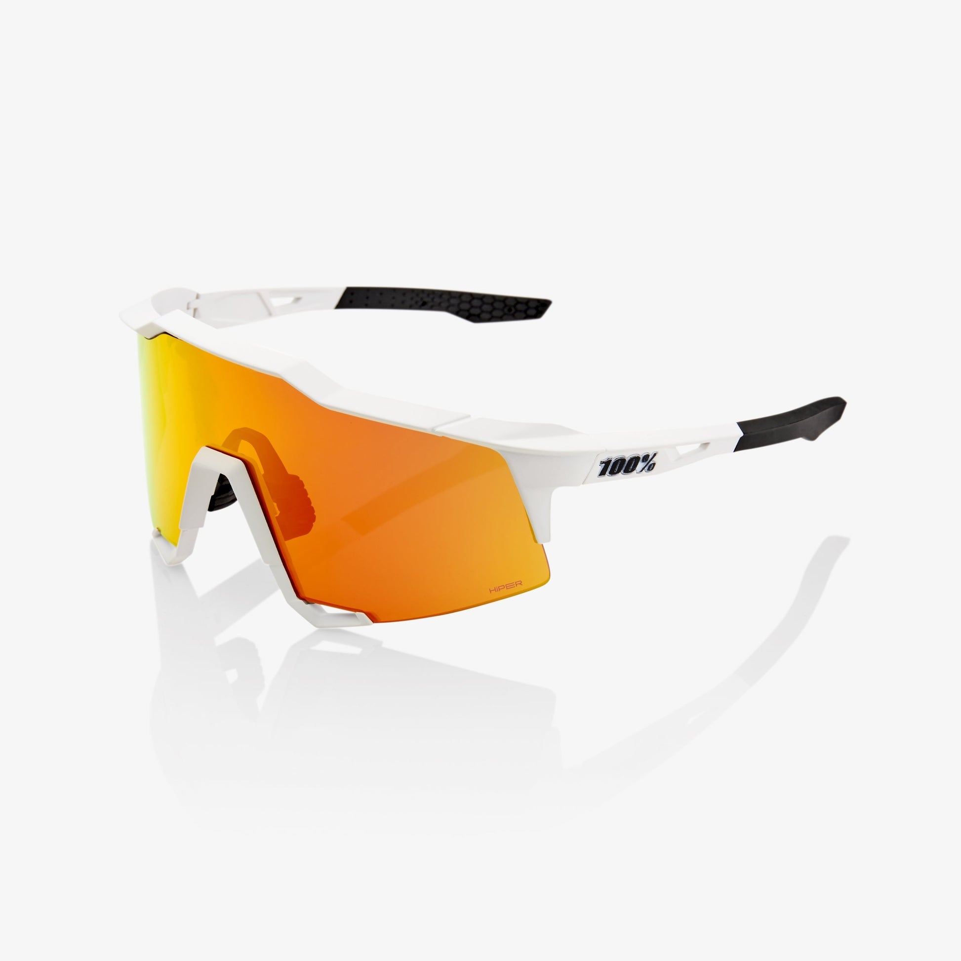 100% Speedcraft Soft Tact White HiPER Red Multilayer Sunglasses