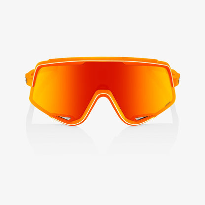 100% S3 Soft Tact Neon Orange HiPER Red Multilayer Sunglasses