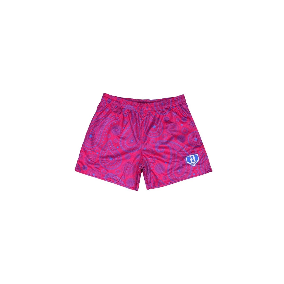Baseball 101 Paisley Shorts Pink/Blue Youth
