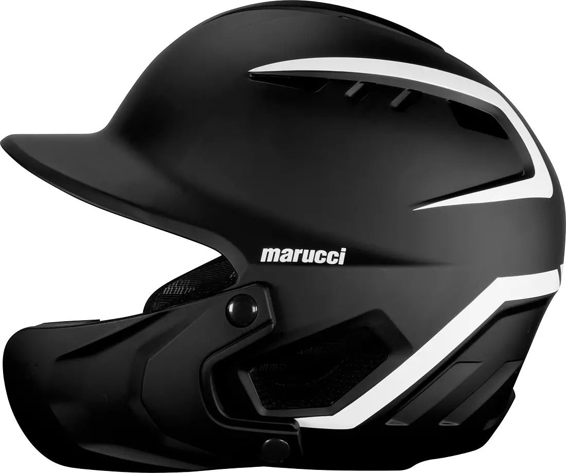 Marucci Duravent Two Tone Helmet W Jaw Guard Black SR