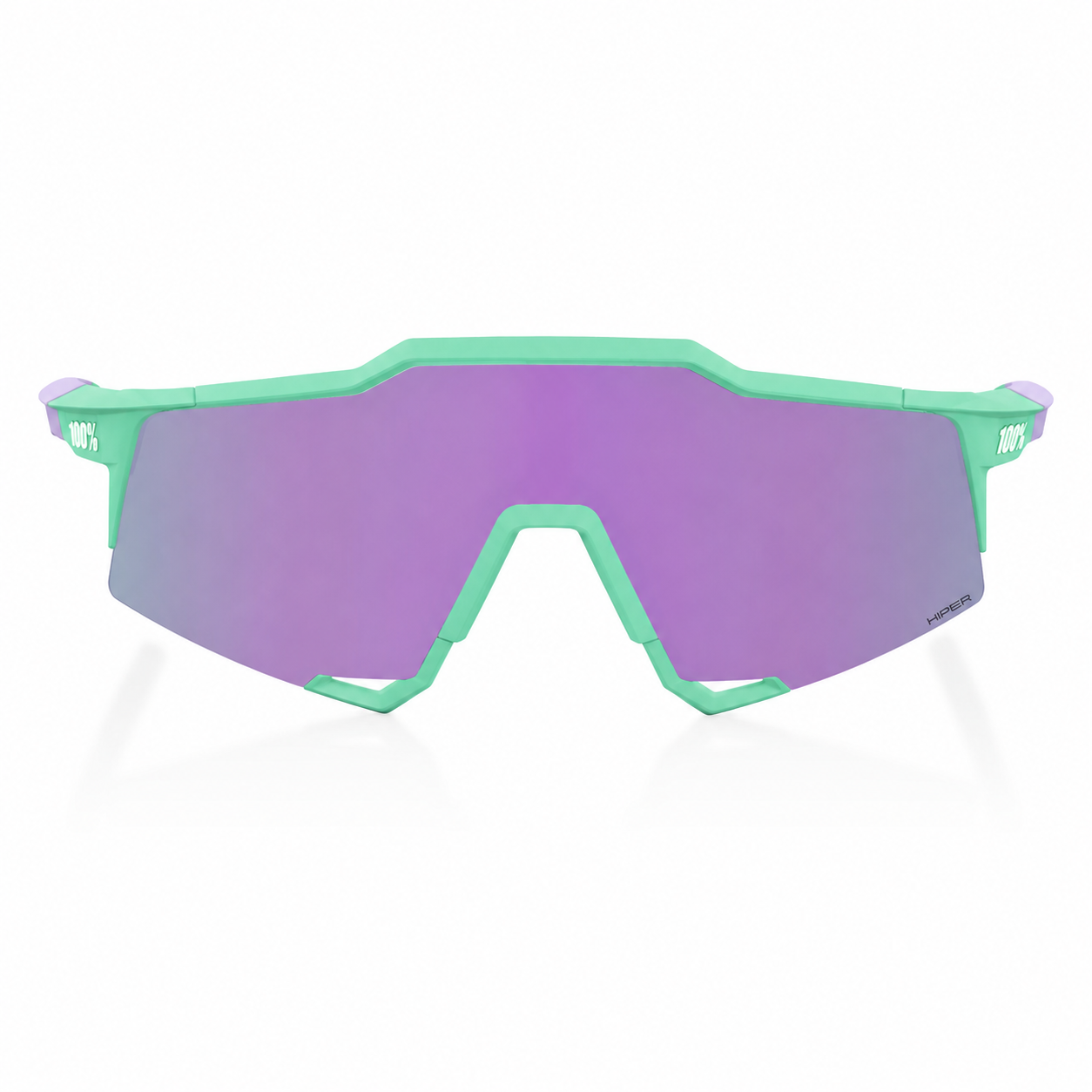 100% Speedcraft SL Polished Translucent Mint HiPER Silver Sunglasses