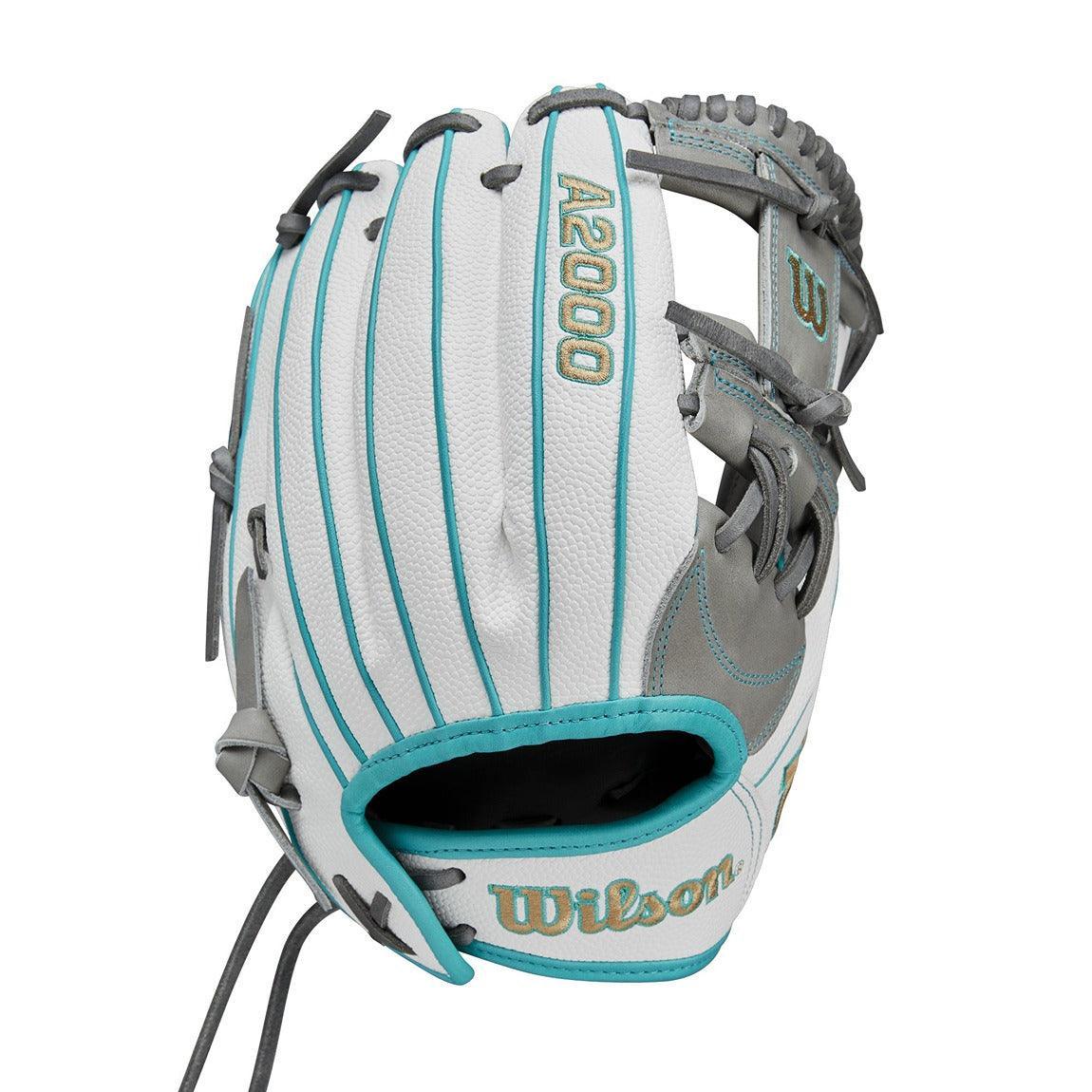 A2000 Fastpitch Superskin (Grey/White/Teal) 11.75"