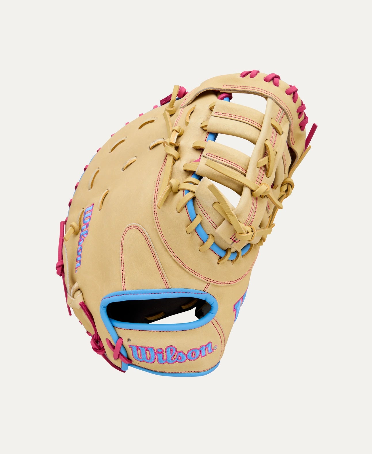 Wilson A1000 1B Mitt Blonde/Pink 12.5" RHT