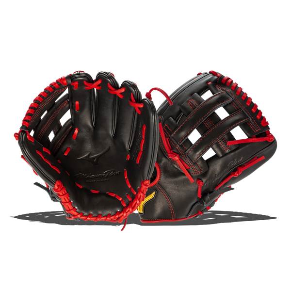 Mizuno Pro Black & Red Austin Riley Game Model Glove 11.75"