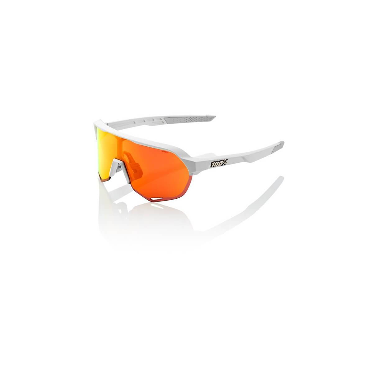 100% S2 Soft Tact Off White HiPER Red Multilayer Sunglasses